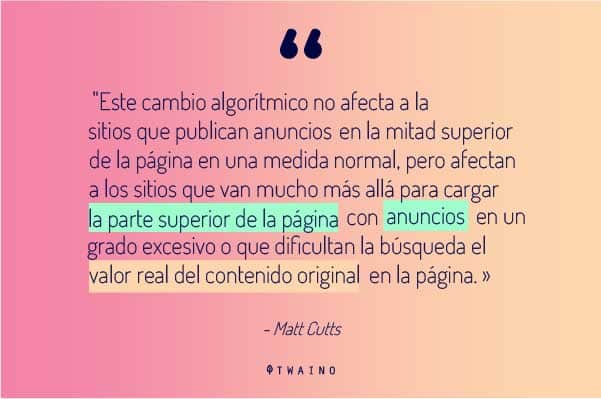 l afimación de Matt Cutts