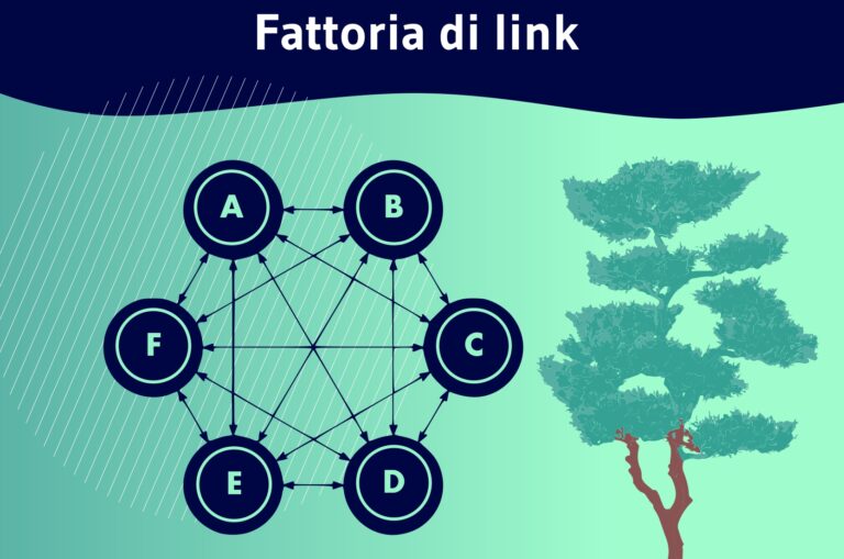 Diagramme réseau montrant six nœuds interconnectés avec arbre vert