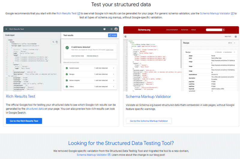 google schema markup validator - Definition Audit SEO de site