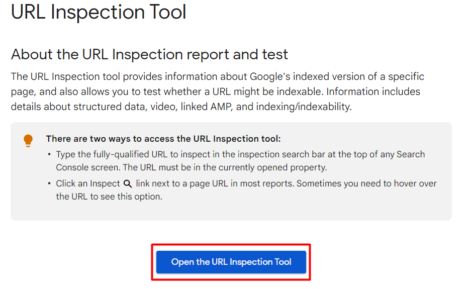 URL inspection Tool - Definition Google Webmaster Guidelines