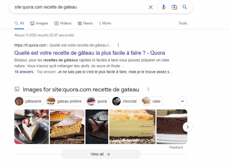 Recherches google- mots-clés à longue traîne