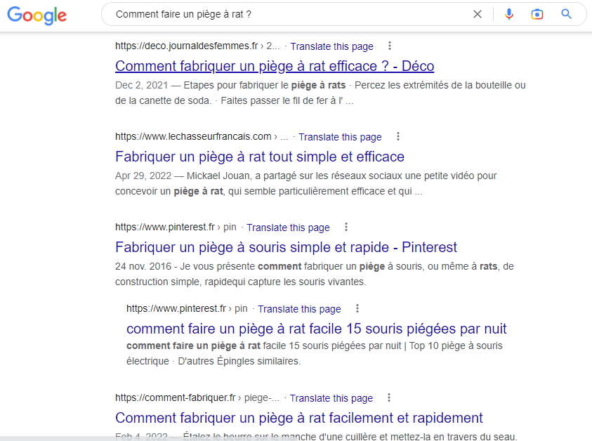 Recherches google- mots-clés à longue traîne