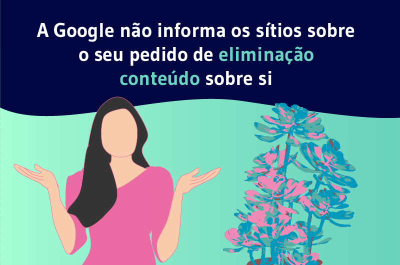 A Google não informa os sítios sobre