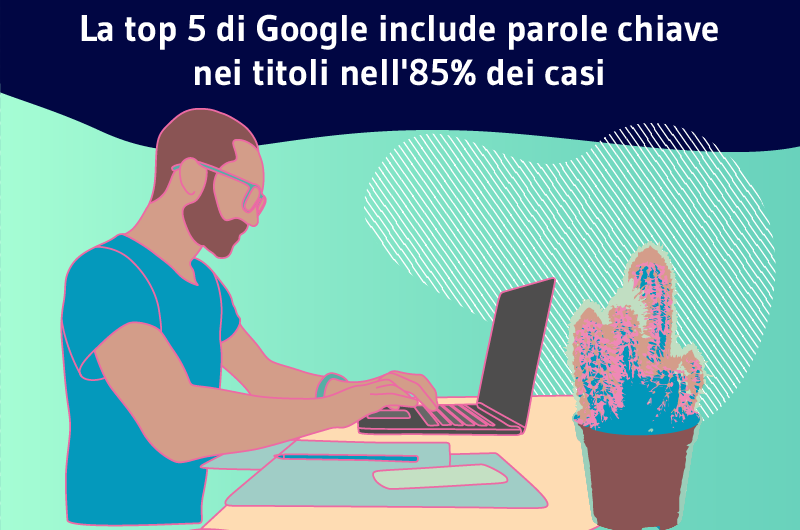 La top 5 di Google include parole chiave