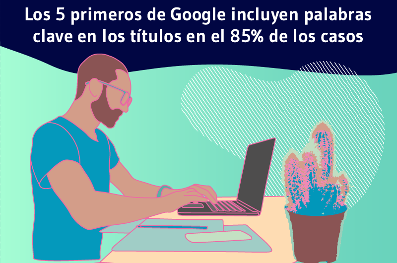 Los 5 primeros de Google incluyen palabras clave