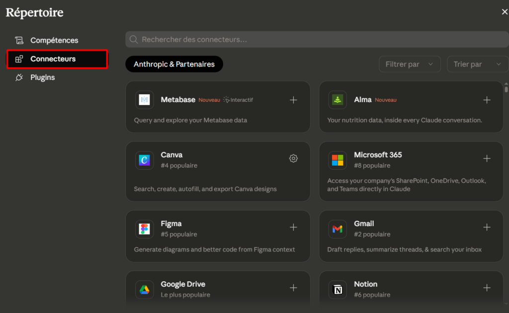 Chatbot Plus com conectores de dados