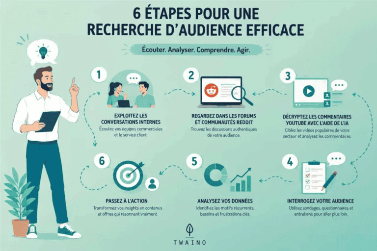 Les étapes d'une recherche d'audience