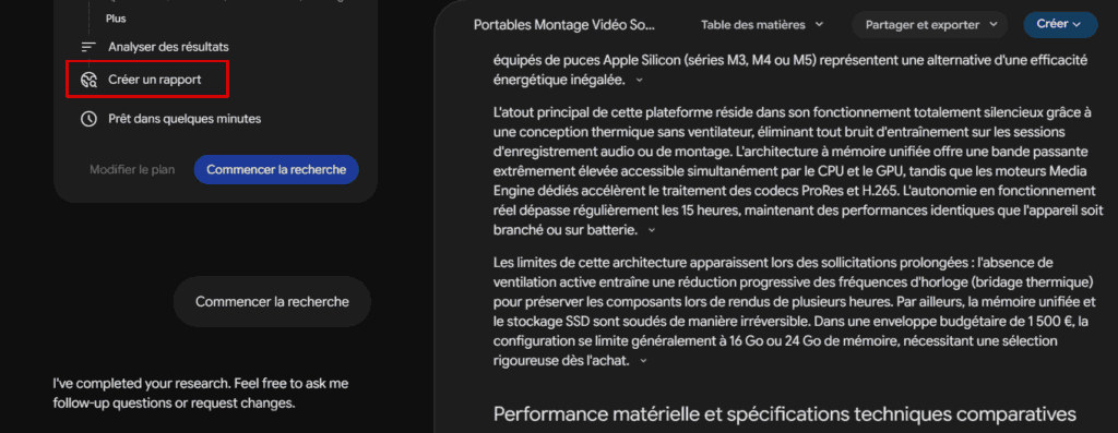 Deep Search, la version approfondie