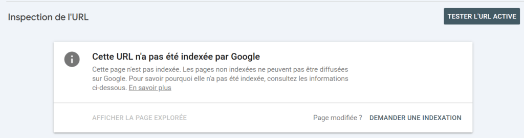 Indexation d'URL