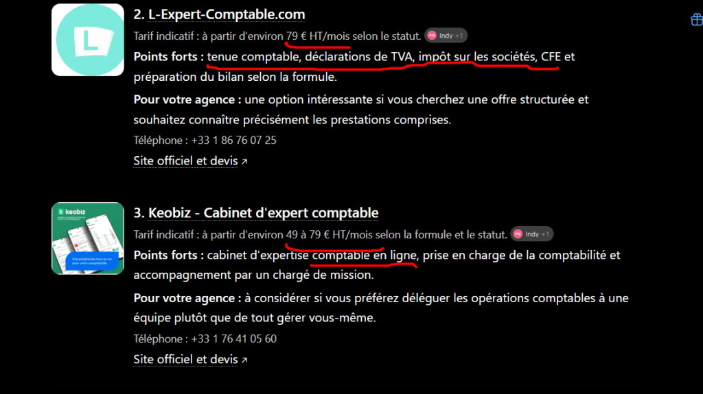 Meilleur cabinet comptable