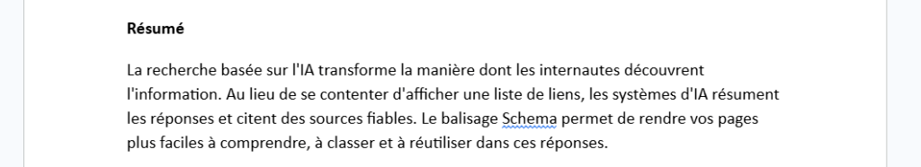 Page où la réponse apparaît en premier