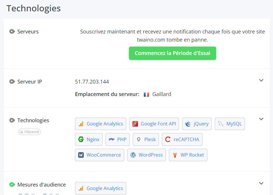 Technologies WooRank