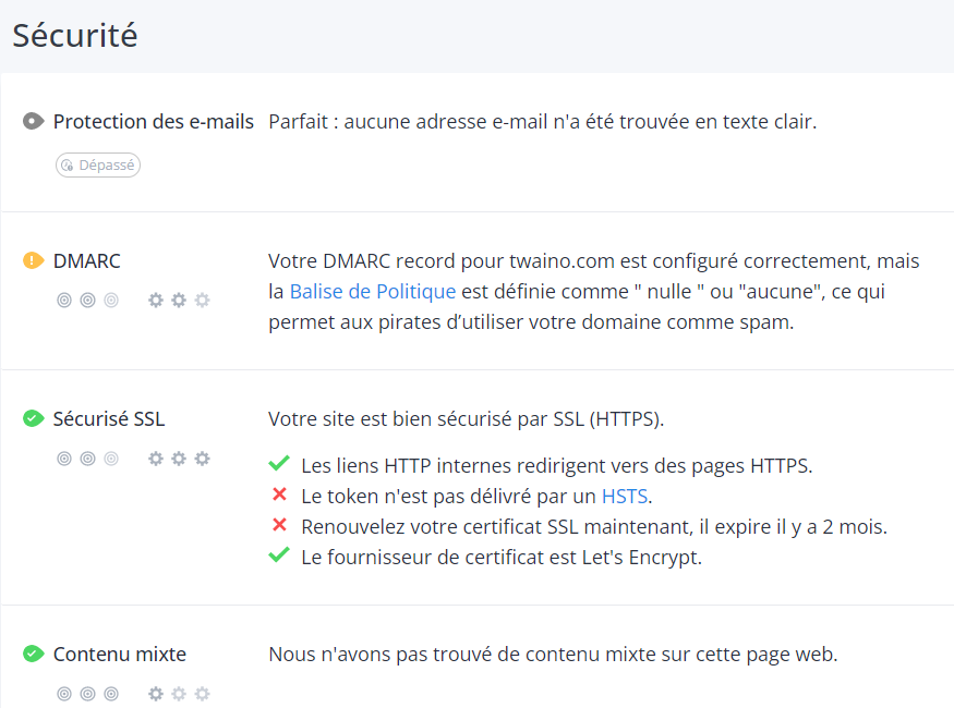 Securite WooRank