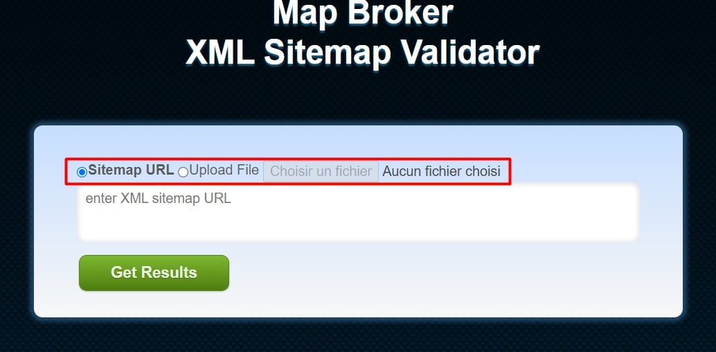Possibilite d inscription direct l URL XML Sitemap Validator