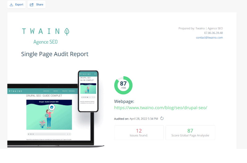 de auditoría SEO