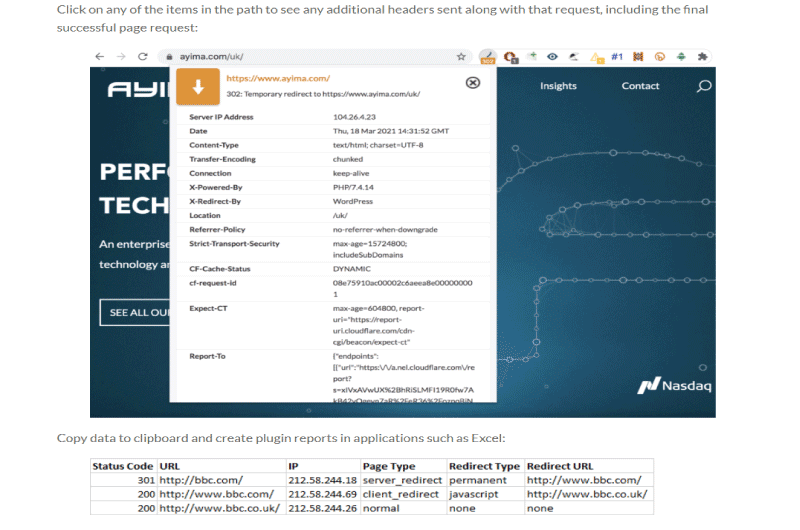 Check Redirect Path