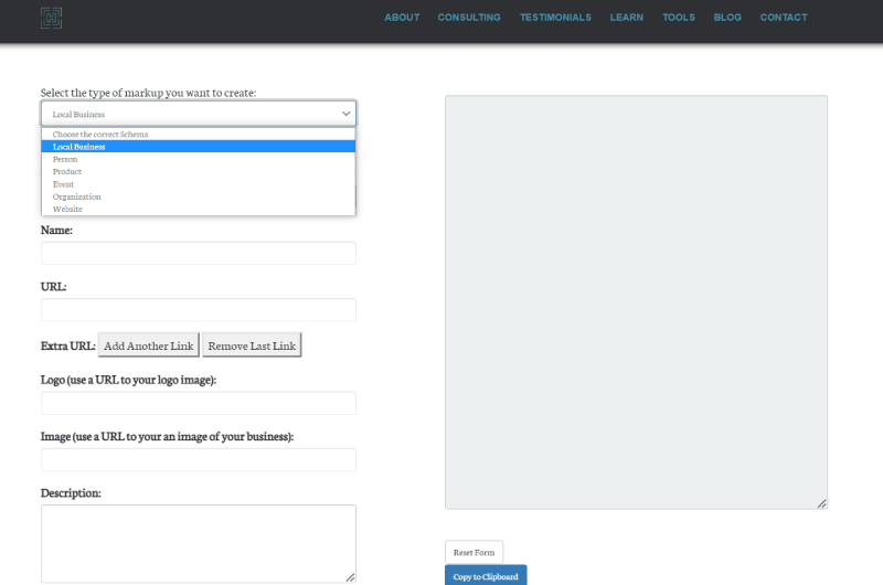 JSON-LD Schema Generator