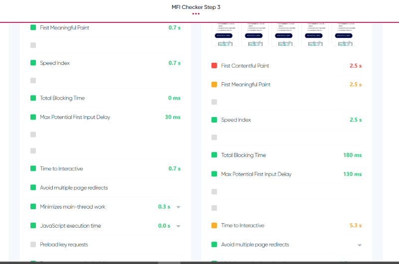 Mobile First Index Checker