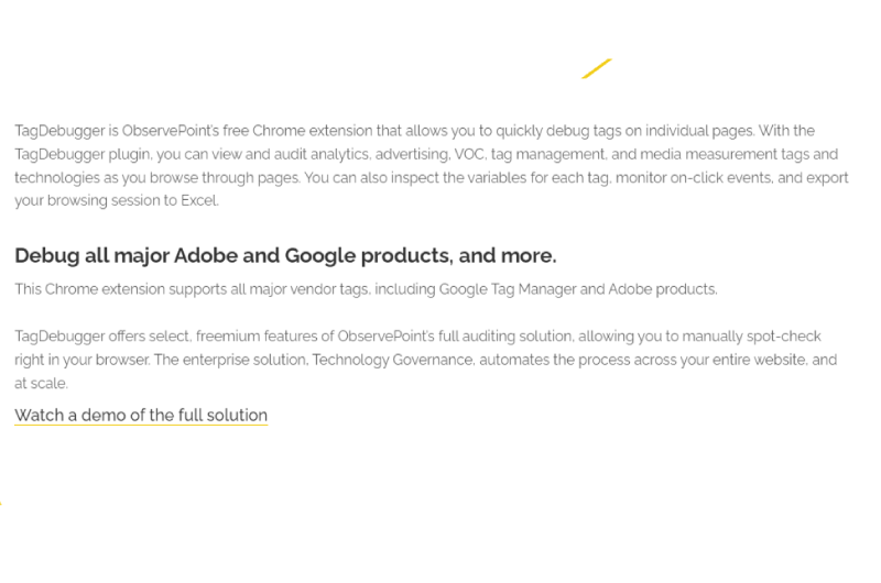 Debug your Tags