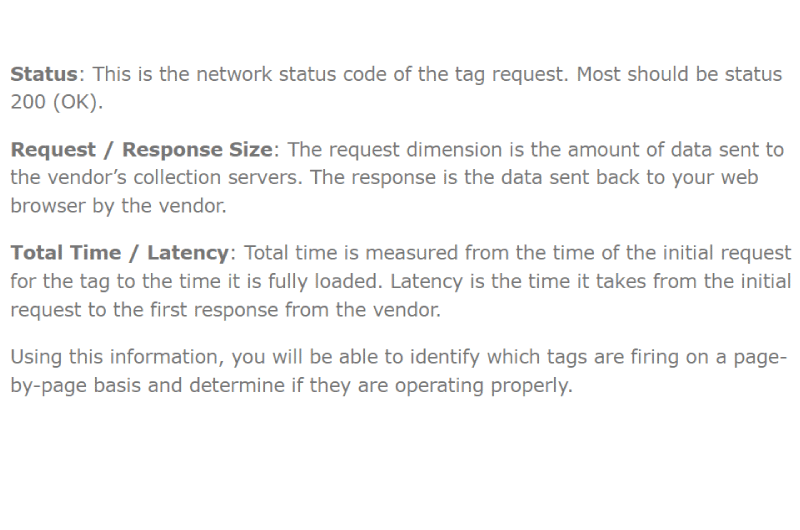 Debug your Tags