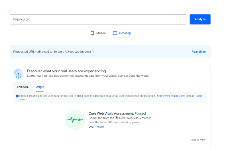 Page Speed Insight