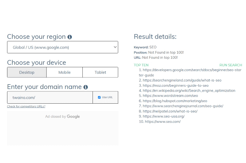 SERPS Checker