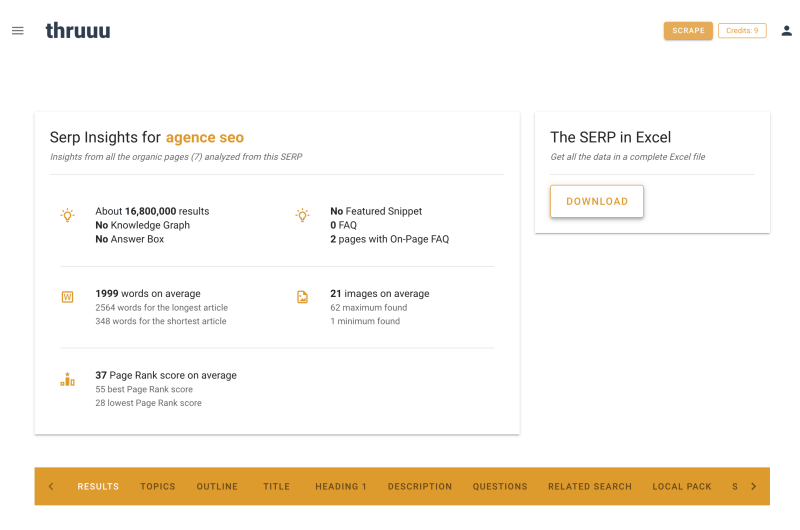 SERP Analyzer