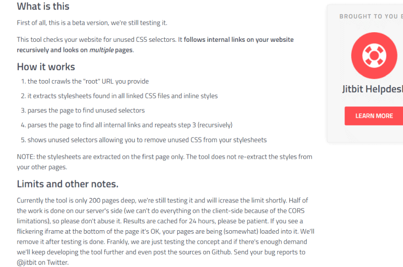 CSS Inutile
