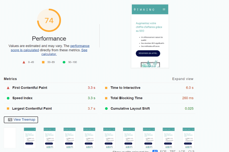 Measure page quality