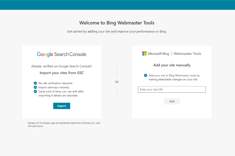 Bing Webmaster tools