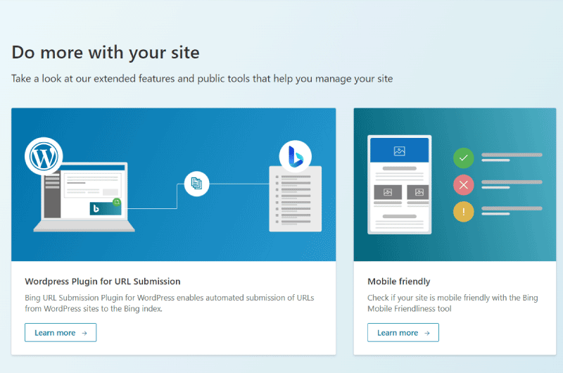 Bing Webmaster tools
