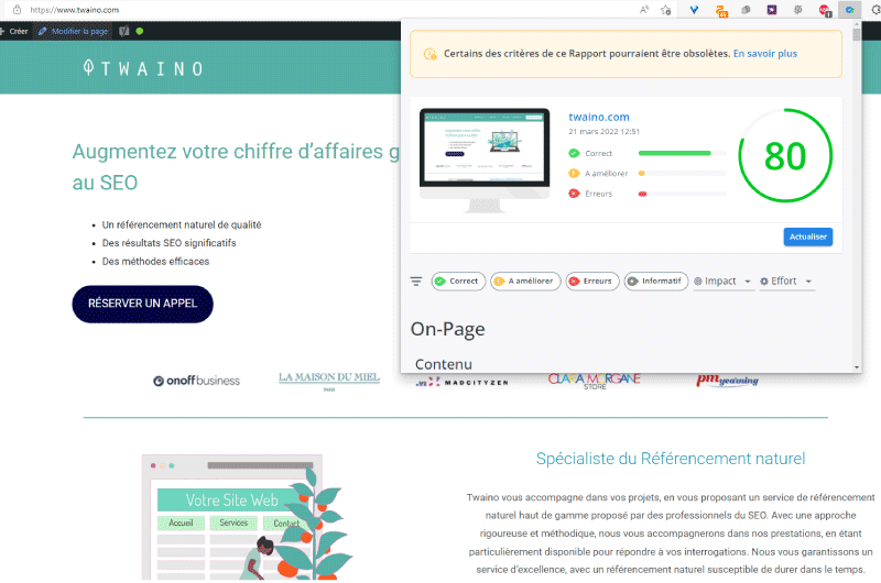 SEO Score