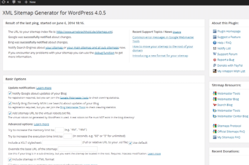 Sitemap XML