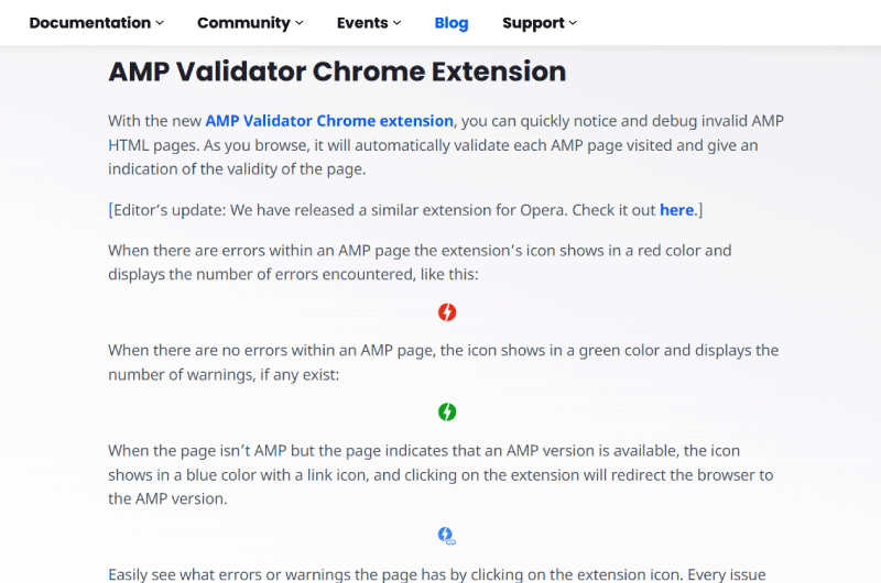 Validatore AMP