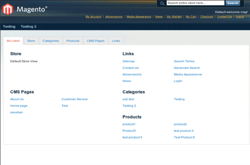 Sitemap Avancée