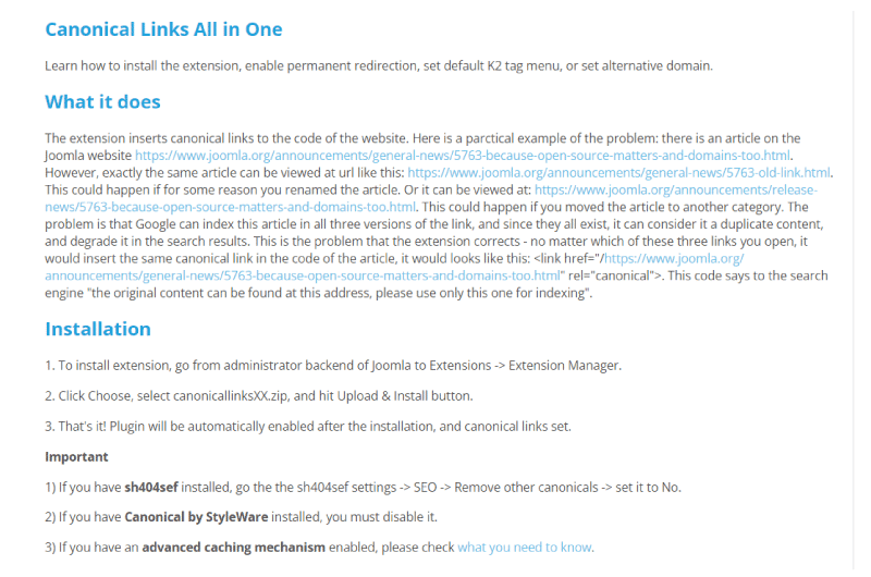 Canonical Link