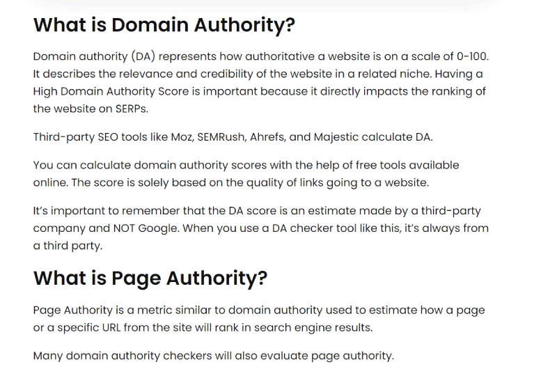 Bulk Domain Authority