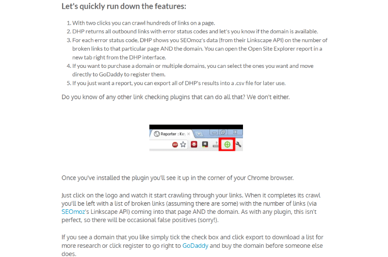 Broken Links