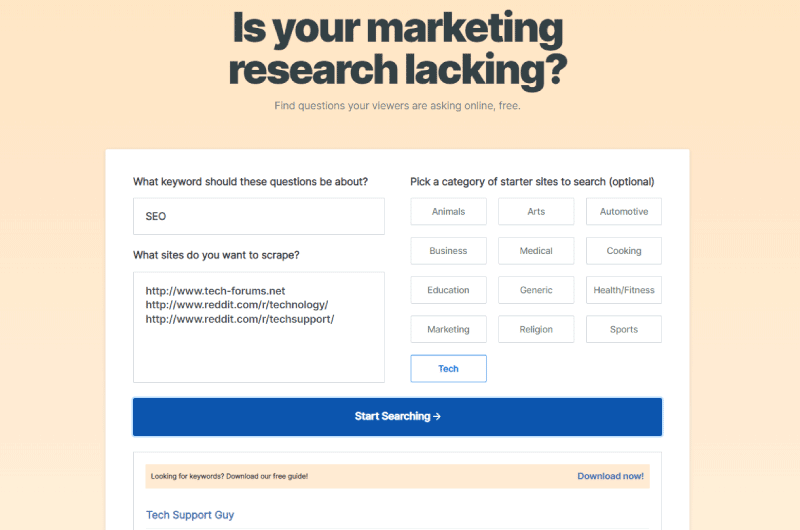 Find Questions