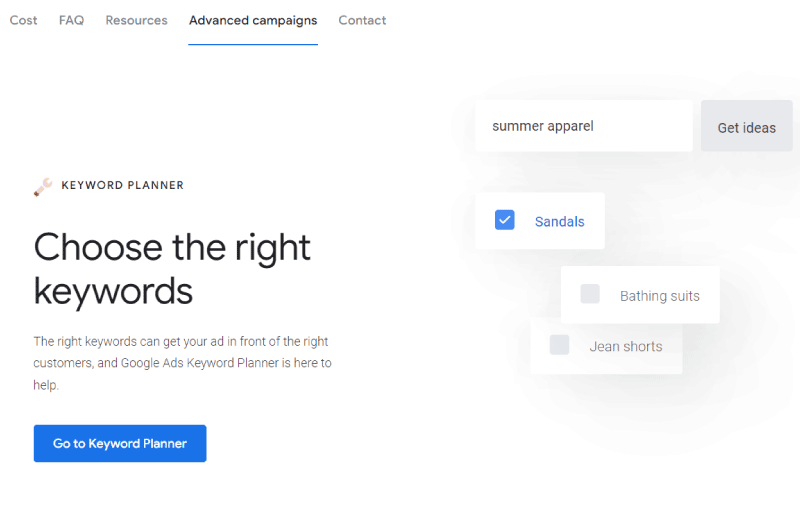 Google Keyword Planner