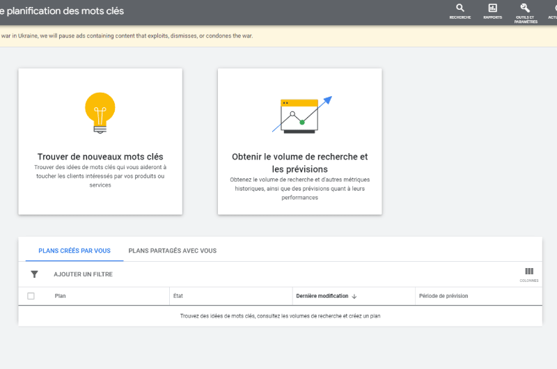Google Keyword Planner