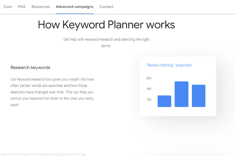 Google Keyword Planner