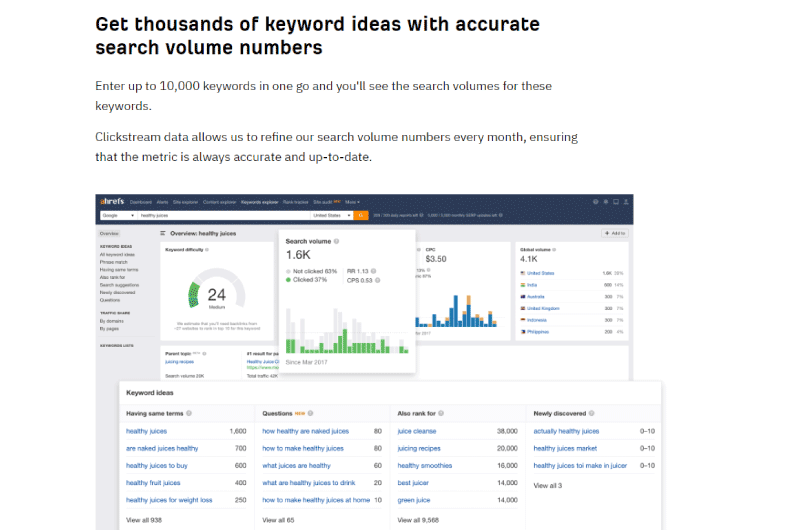 Keywords Explorers