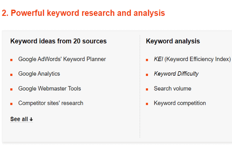 All in one SEO