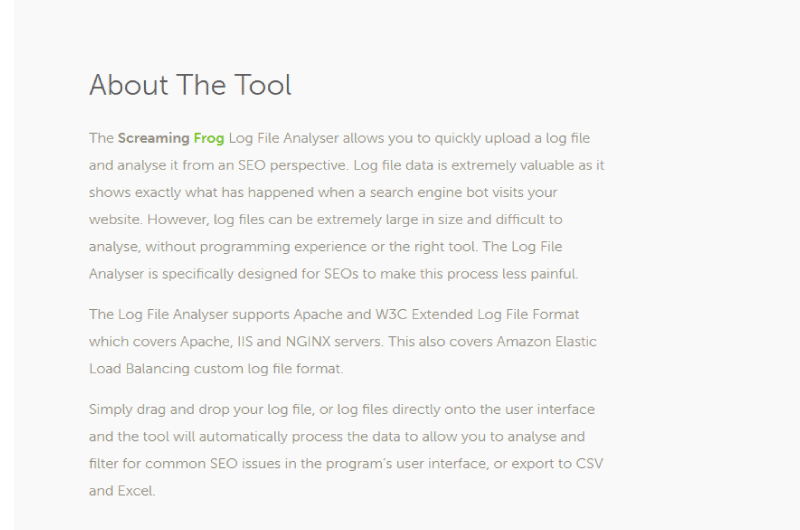 SEO Log File Analyser