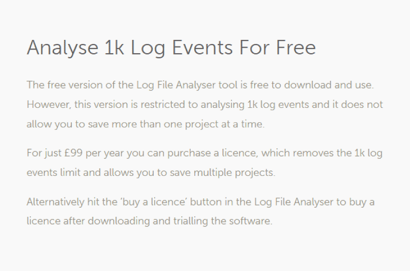 SEO Log File Analyser