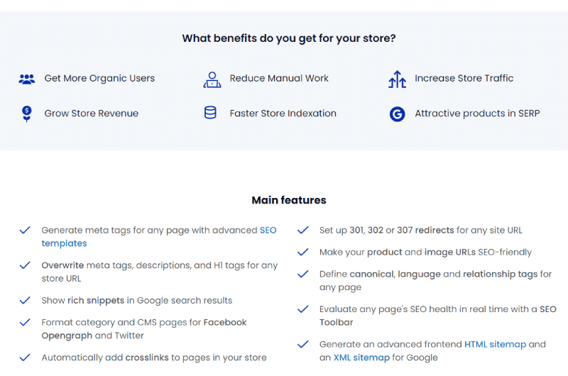 Magento 2 SEO Extension