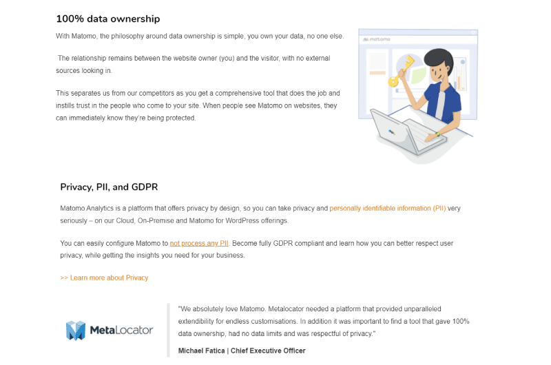 Alternative Google Analytics