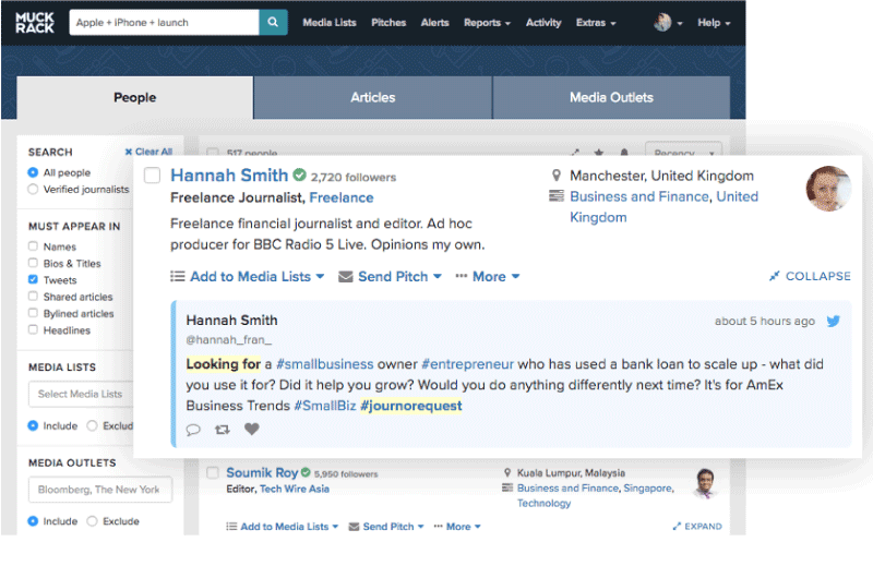 Find Journalists