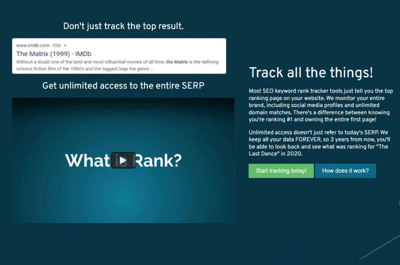 Keywords Tracking